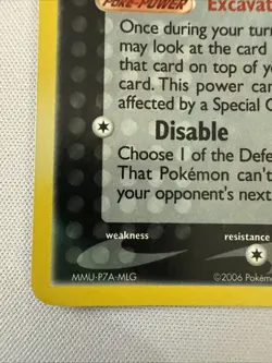 Sableye 10/100 EX Crystal Guardians Reverse Holo Rare Stamped Pokemon Card - Image 5