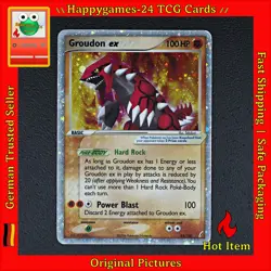 Groudon ex - Pokemon Karte TCG 93/100 Rare Holo ex EX Crystal Guardians /P84 - Image 1