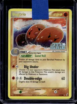 2006 Pokemon EX Crystal Guardians Dugtrio Stamp Reverse Holo #5/100 - Image 1