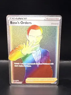 Pokemon TCG Boss's Orders 200/192 Rebel Clash Rainbow Rare Card A - Image 1