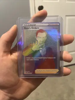 Pokemon TCG Boss's Orders Rebel Clash 200/192 Holo Rainbow Secret Rare Card - Image 1