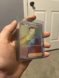 Pokemon TCG Boss's Orders Rebel Clash 200/192 Holo Rainbow Secret Rare Card - Image 2