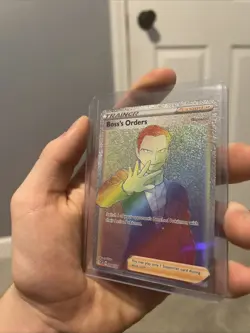 Pokemon TCG Boss's Orders Rebel Clash 200/192 Holo Rainbow Secret Rare Card - Image 3