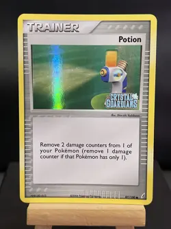 Pokemon Card Potion 87/100 Ex Crystal Guardians Holo STAMPED Light Play - Image 1