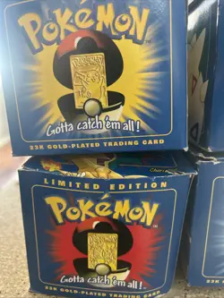 1999 Burger King Set Of 6 Pokemon 23k Gold Plated Cards W/ Box, Balls and COA - Image 2