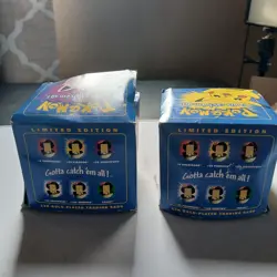 Pokemon 23K gold plated trading cards 1999 Burger King Pikachu and Jigglypuff - Image 3