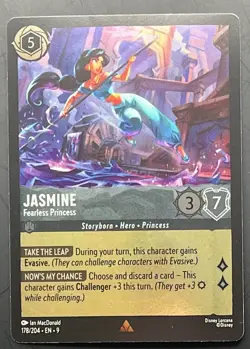 A Whole New World Promo and Jasmine Fearless Princess Foil Lorcana - Image 4