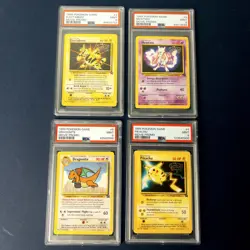 1999 Pokemon The First Movie Promo Set PSA 9 Pikachu Dragonite Mewtwo Electabuzz - Image 1
