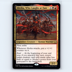 MTG Alesha, Who Laughs at Fate #115 FDN Foundations Normal R NM Magic Card - Image 1