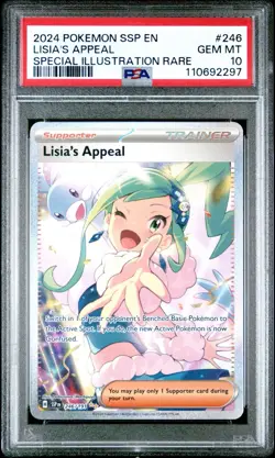 PSA 10 LISIA'S APPEAL 246/191 | SIR Full Art Graded Pokemon Card - Image 1