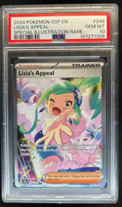 2024 Pokemon SV Surging Sparks Lisia's Appeal Reverse Holo #246/191 PSA 10 - Image 1
