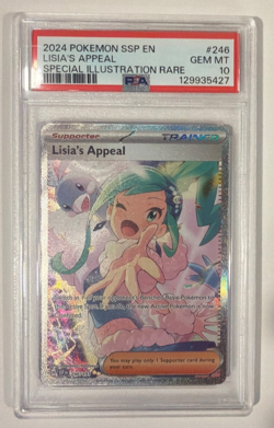 2024 Pokemon Surging Sparks SIR Lisia's Appeal 246/191 PSA 10 - Image 1