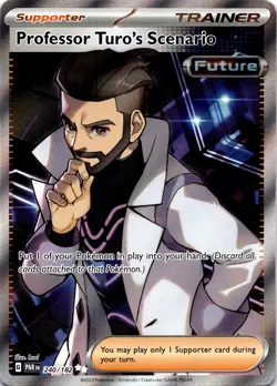 Professor Turo's Scenario 240/182 Ultra Rare Pokemon TCG SV04: Paradox Rift NM - Image 1