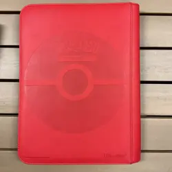 Ultra Pro Pokemon TCG Charizard 9 Pocket Leather Binder Red 360 Card Capacity - Image 2