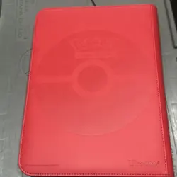 Ultra Pro Pokemon TCG Charizard 9 Pocket Leather Binder Red 360 Card Capacity 74427161613 - Image 2