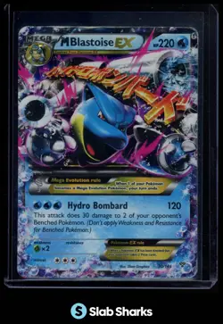 2014 POKEMON XY #30/146 MEGA BLASTOISE EX HOLO RARE - Image 1