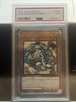 2025 YU-GI-OH! JAPANESE NYC1 #JP001 BLUE-EYES WHITE DRAGON PSA 9 - Image 1