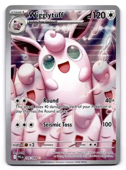 Wigglytuff 105/094 Illustration Rare Pokemon TCG ME02: Phantasmal Flames NM - Image 1