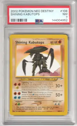 2002 Pokemon Neo Destiny Shining Kabutops 108 / 105 PSA 7 NM 🔥🔥🔥 - Image 1
