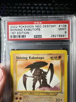 2002 Shining Kabutops 1st Edition Neo Destiny 108/105 PSA 9 - Image 4