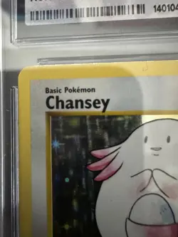 Pokemon TCG -- Chansey 3/102 Base 1st Edition Graded CGC 6 (EX / NM) - Image 2