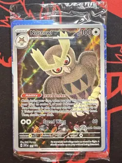 *SEALED* Pokemon TCG Noctowl #141 Sealed, Stellar Crown Promo Pokemon Center - Image 1
