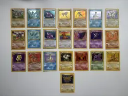 Pokemon TCG 54 Card Bundle Holo Vintage Base Set Fossil Jungle - Lapras - Gengar - Image 1