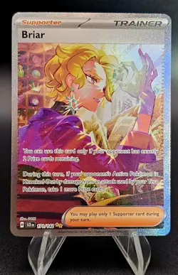 Stellar Crown Briar 171/142 Trainer Ultra Rare Full Art Pokemon Card Mint - Image 1