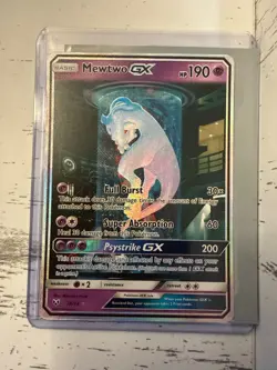 Pokemon TCG Mewtwo GX Shining Legends Holo Card 78/73 Secret Rare - Image 2
