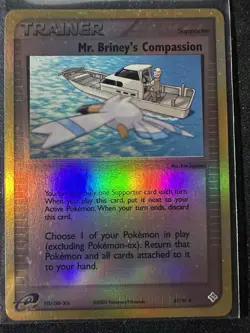 REVERSE HOLO Mr Brineys Compassion 87/97 LP - EX Dragon Pokemon Card - Image 1