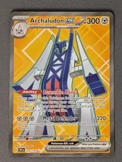 Pokemon TCG Archaludon EX Full Art Ultra Rare Holo Card 224/191 Surging Sparks - Image 1
