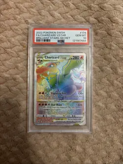2022 Pokemon TCG Charizard VSTAR Secret Rare Card Brilliant Stars #174/172 - Image 1