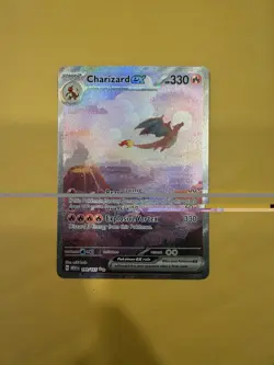 Pokemon TCG Charizard EX Scarlet & Violet 151 Card 199/165 Sir Ultra Rare - Image 1