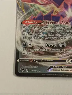 Eternatus VMAX 117/189 Darkness Ablaze Ultra Rare Holo Pokemon TCG Card NM - Image 5