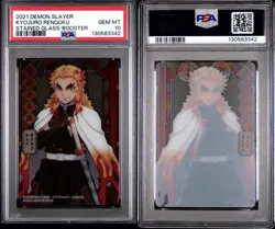 342 CARDDASS DEMON SLAYER: KIMETSU NO YAIBA STAINED GLASS CARDS KYOJURO RENGOKU - Image 1