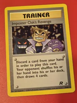 Imposter Oak's Revenge 76/82 Team Rocket TRAINER Pokemon Card - Image 1
