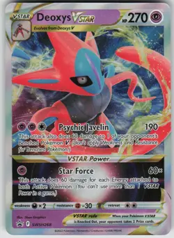 Pokemon Deoxys VSTAR Promo SWSH: Sword & Shield Promo Cards SWSH268 NM - Image 1