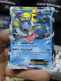 #3 Vaporeon EX 24/83 Generations 2016 Holo Rare Pokemon Card TCG - Image 3