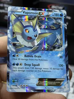 #3 Vaporeon EX 24/83 Generations 2016 Holo Rare Pokemon Card TCG - Image 5