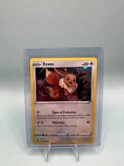 Pokemon Card - Eevee Sword & Shield Promo SWSH042 Holo - Image 1