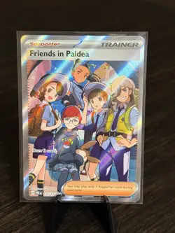 Pokemon TCG Trainer Friends in Paldea Ultra Rare Holo Card 137/131 Prismatic - Image 1