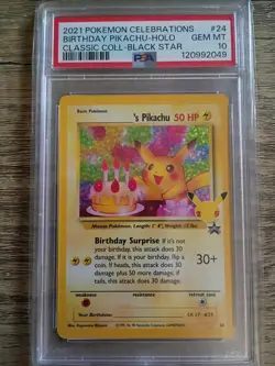 ______'s Pikachu 24/53 Celebrations: Classic Collection Holo Pokemon Card PSA 10 - Image 1