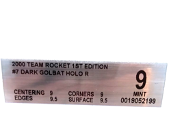 2000 Pokemon Team Rocket's 1st Edition Rare Holo Card Dark Golbat BGS 9 Mint - Image 3