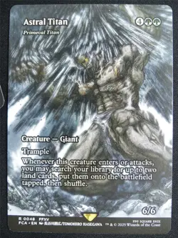 Astral Titan / Primeval Titan Borderless - FCA - Mtg Card #4JO - Image 1
