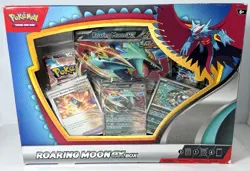 ROARING MOON EX BOX Pokemon TCG 4 Booster Packs + 4 Foil Promo Cards NEW SEALED! - Image 1