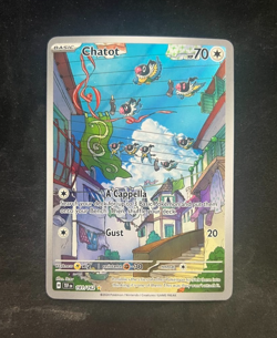 Chatot 181/162 Scarlet & Violet Temporal Forces Pokemon Card NM Pack Fresh - Image 1