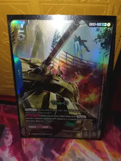 The-O GD03-002 LR+ Alt Art Steel Requiem Gundam TCG Card Game CCG English - Image 1