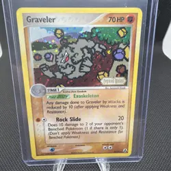 Graveler 34/92 EX Legend Maker Stamped Reverse Holo Pokemon TCG Card NM - Image 1