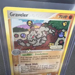 Graveler 34/92 EX Legend Maker Stamped Reverse Holo Pokemon TCG Card NM - Image 2