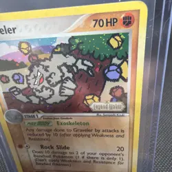 Graveler 34/92 EX Legend Maker Stamped Reverse Holo Pokemon TCG Card NM - Image 3